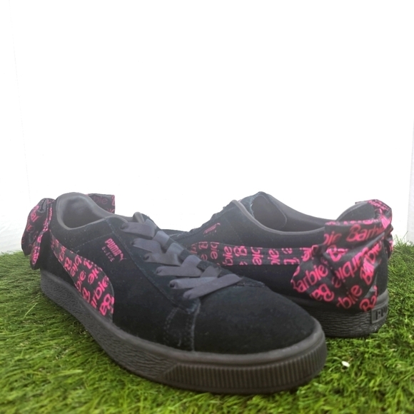 Puma x Barbie Black and Pink Sneakers - Picture 1 of 10
